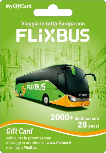 Voucher gift card code - voucher, flixbus